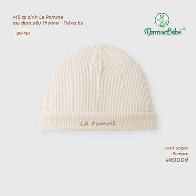 Mũ sơ sinh La Pomme gia đình yêu thương - Sợi Petit Soyeu thoáng mát - Bé trai/gái - Freesize