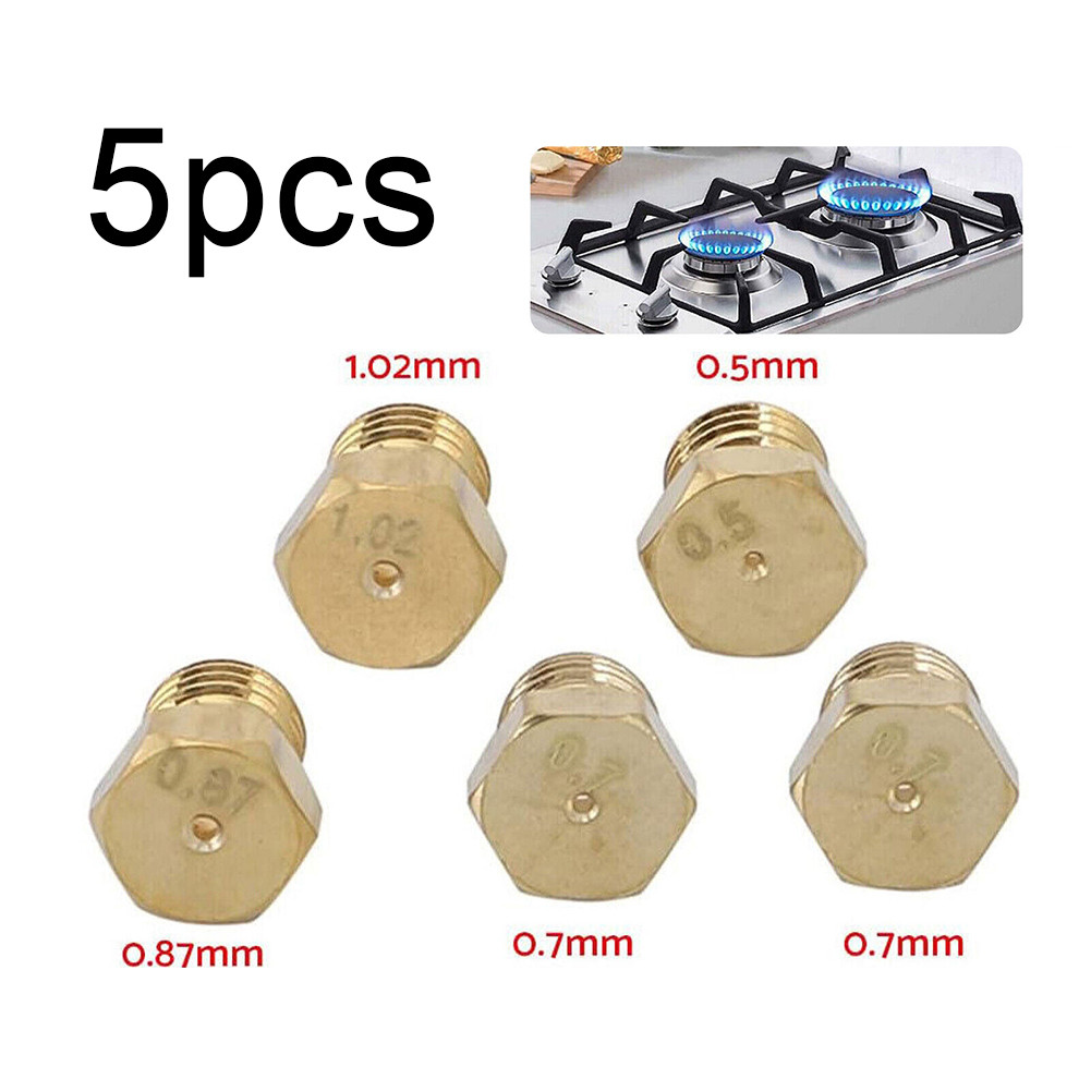 [BLINKNB] 5 Chiếc LPG Gas Jet Set Burner Gas Hob LPG Bộ Chuyển Đổi Vòi Phun Propane