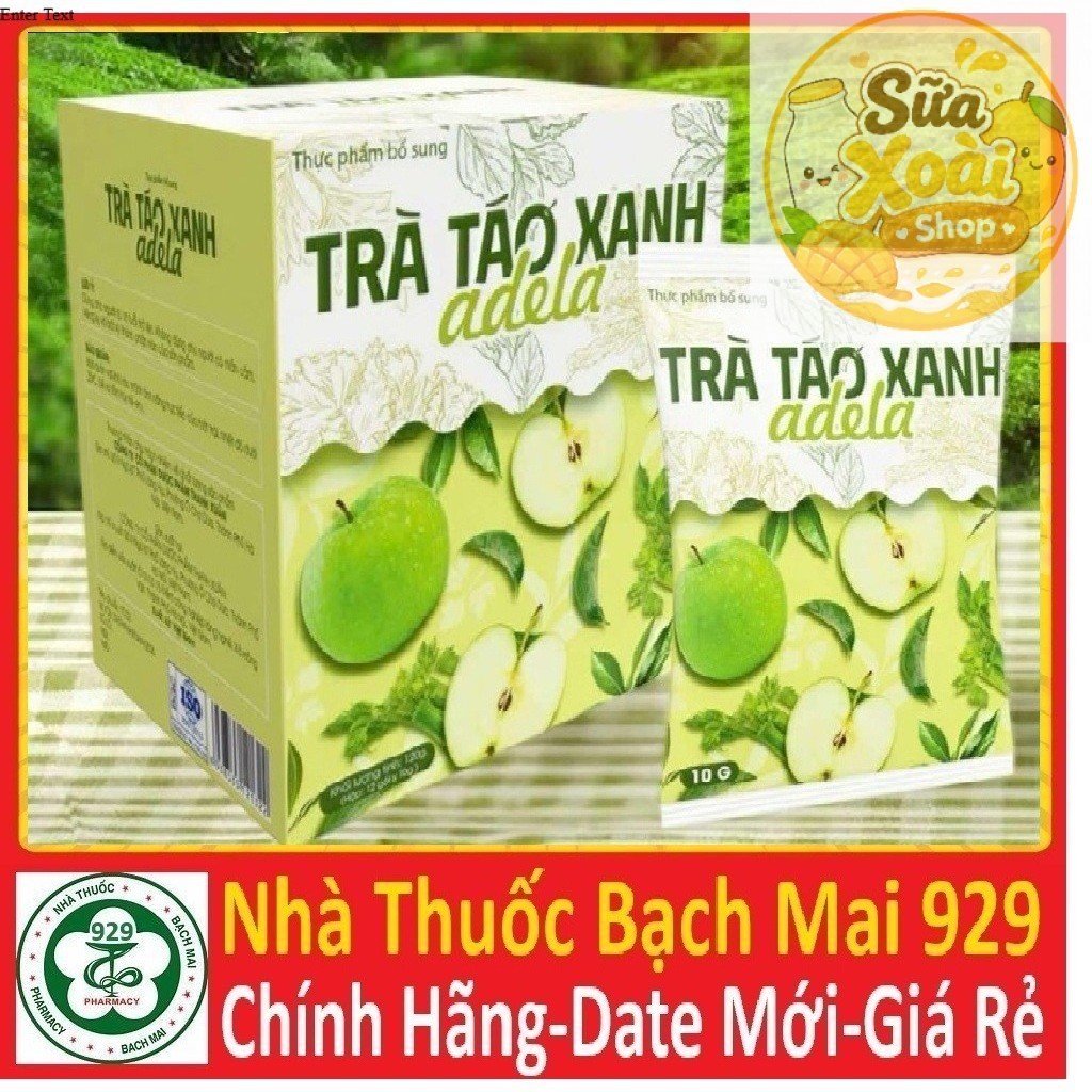 Trà táo xanh adela hộp 12 gói - mẫu mới (kelly detox)