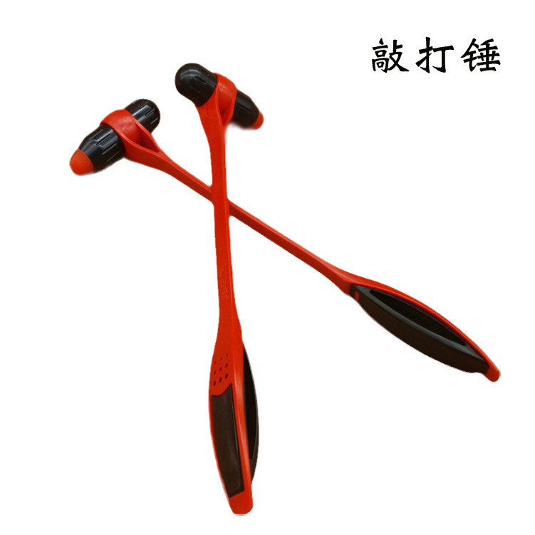 Matchstick Doctor Red Stick Silicone Health Mallet Massage Stick Acupoint Meridian Beat Hammer Chăm 