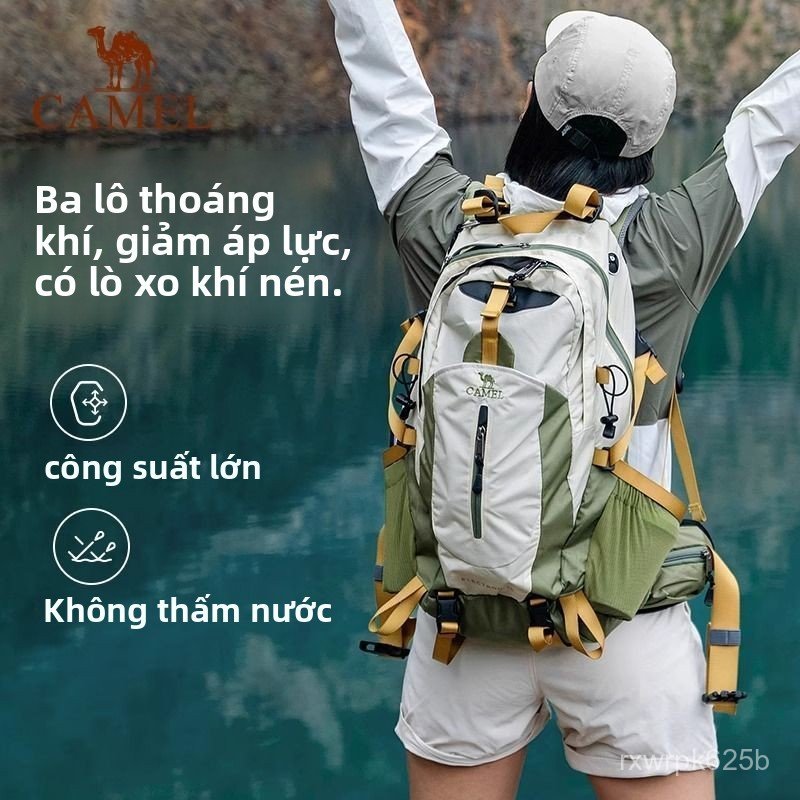 Balo leo núi Camel thời trang bền đẹp cho du lịch trekking cắm trại chuyên nghiệp