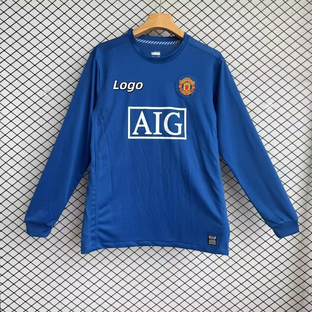 Phiên bản cổ điển Manchester United 2008 / 09 Áo thun nam dài tay thứ ba Manchester United