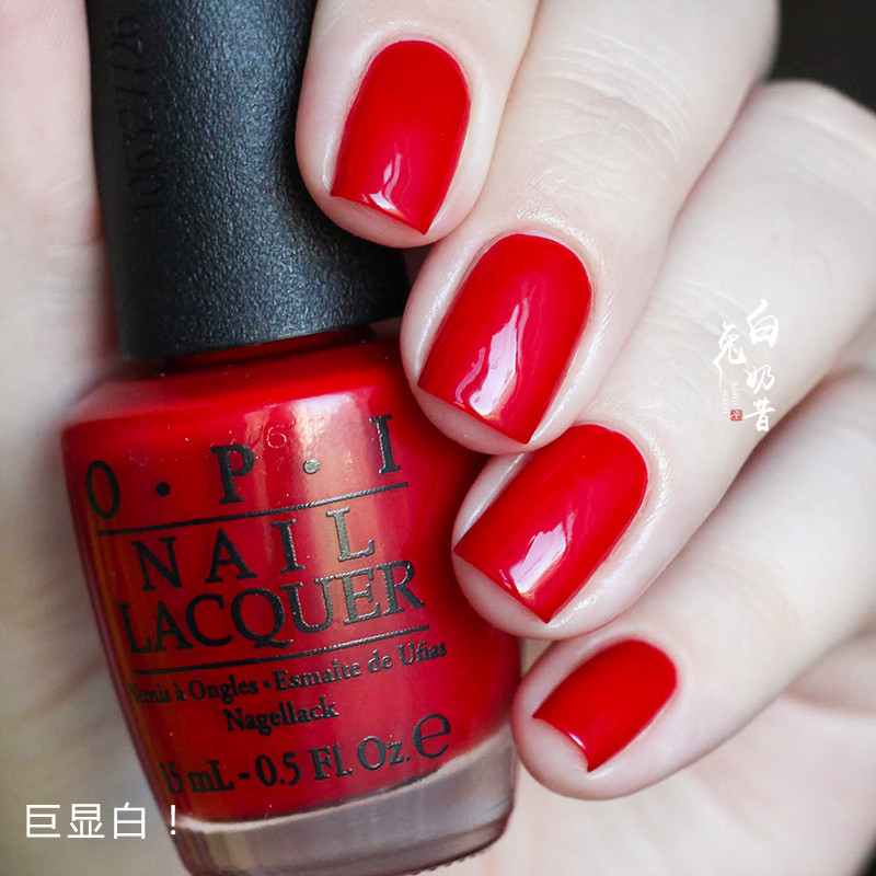 ❈ màu đỏ Just Choose It White Rabbit Milkshake OPI Nail Polish táo đỏ N25 Trung Quốc đỏ táo lớn đỏ đ