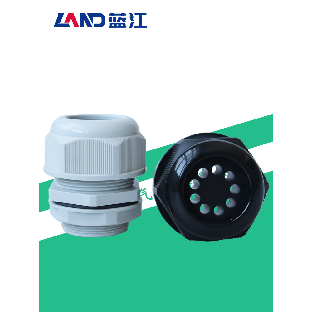 Lanjiang LAND Chín Lỗ Mười Lỗ Cáp Nylon Chống Thấm Nước Khớp Xốp Nhựa Cố Định Đầu Gran IP68 Bảo Vệ