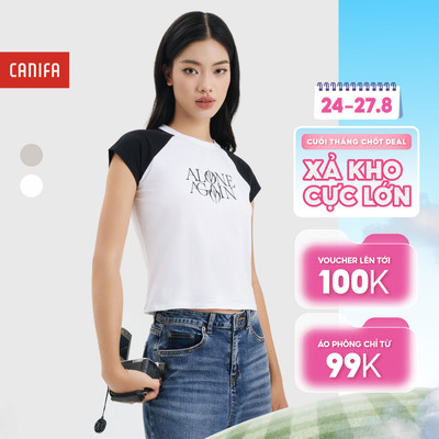 Áo phông nữ dáng ôm CANIFA 6TS25S004