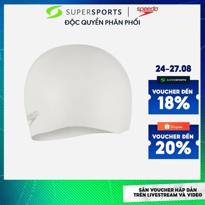 Nón Bơi Speedo Silicone - Trắng - 8-7098417614