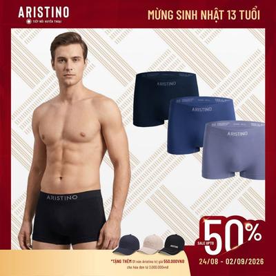 [Combo 3] Quần Lót Nam Boxer Aristino Polyamide Seamless Dệt Liền Mặc Không Lộ Viền ABX012EXP03