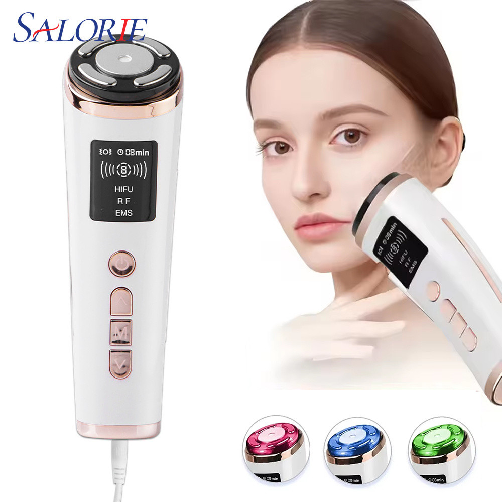 Máy nâng cơ mặt Salorie Hifu Tần số RF EMS Máy mát xa mặt Microcurrent Máy Mini hifu