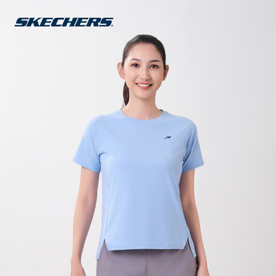 Áo Thun Tay Ngắn Nữ Skechers Walking Performance Short Sleeve Tee - SP326W349-02MP