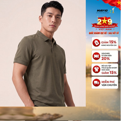 Áo phông nam cộc tay May 10 mã 140126092LV Nâu