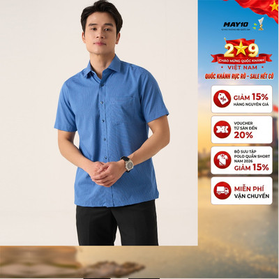 Áo Sơ mi nam cộc tay May 10 mã 010125030 AK561