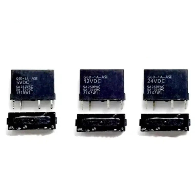 5-10 Cái / lốc 100% Mới G6D-1A-ASI-24VDC G6D-1A-ASI-12VDC G6D-1A-ASI-5VDC DIP-4 Rơle nguồn nhỏ G6D-1