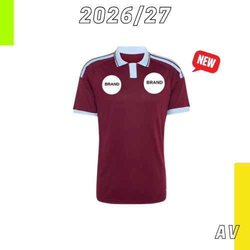 (MỚI) Aston _ Villa Home Away Bộ thứ ba thứ ba 2026 / 27 Áo bóng đá Fan Player Issue Jersey Football