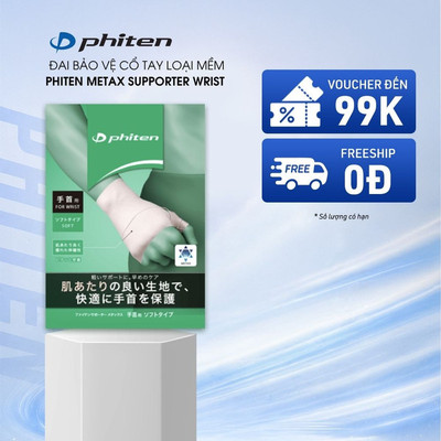Đai Bảo Vệ Cổ Tay Loại Mềm Phiten Metax Supporter Wrist Soft