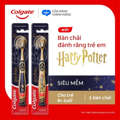 Bộ 2 Bàn chải đánh răng Colgate Harry Potter dành cho bé 6+ tuổi