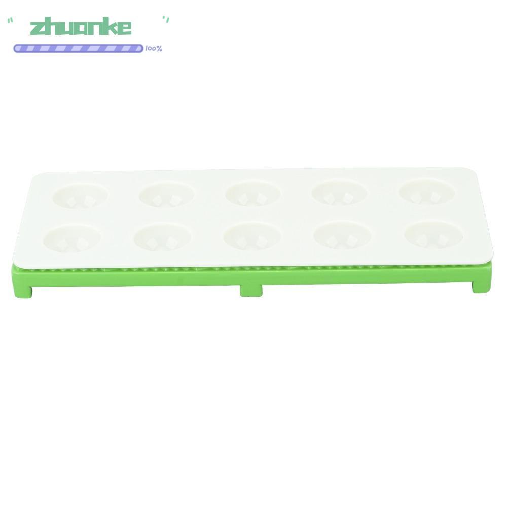 ZHUANPH Ravioli Maker Press, Hợp Kim Nhôm ABS Xanh Bạc Ravioli Khuôn, Bền Hiệu Quả 10 Lỗ Thiết Thực 