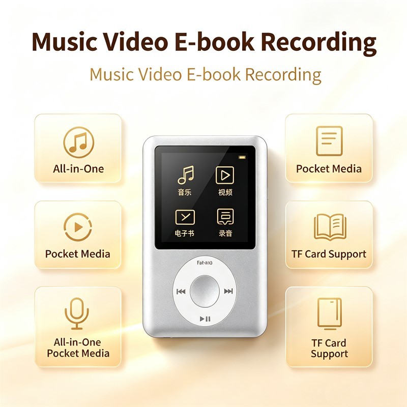 Pocket MP3 Player Đa năng Pocket Media Companion Không tiêu thụ dữ liệu Bảo quản pin điện thoại thôn