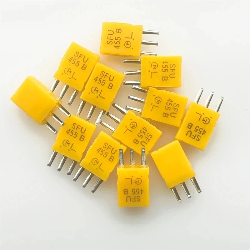 10 Cái / gốm pha lê dao động SFU455B 455KHZ 455K cho đài điều khiển từ xa bộ lọc đặc biệt 3 feet