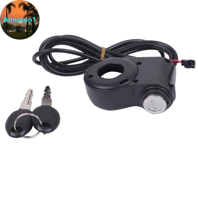 Annasun Universal 2 Dây Ebike Công Tắc Đánh Lửa 12V-72V Với 2 Phím Dễ Dàng Lắp Đặt Cho Xe Đạp Điện X