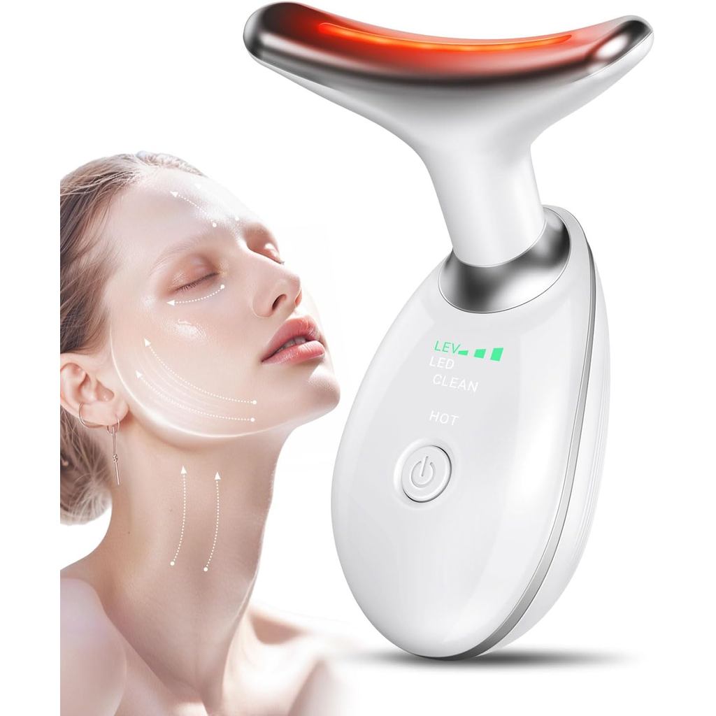 NeckFacialMassager, LightFaceNeckMassagerforCare, Đa chức năngMặtcareToolswithVibration, atHome 04TB