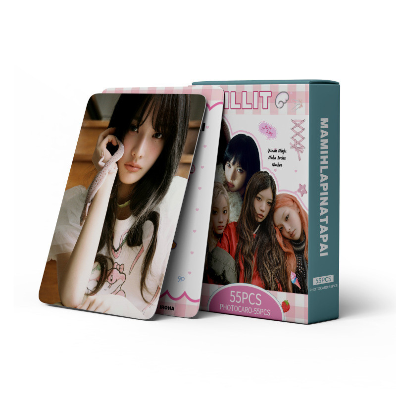 Sản phẩm mới 55 ILLIT ILLIT Return Album ILLIT Card KPOP Star Merchandise LOMO Photocard