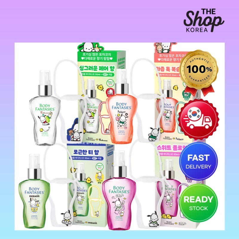 [Body Fantasy] Sanrio New Pochacco Collabo Phiên bản khử mùi toàn thân Mist-4 Hương thơm