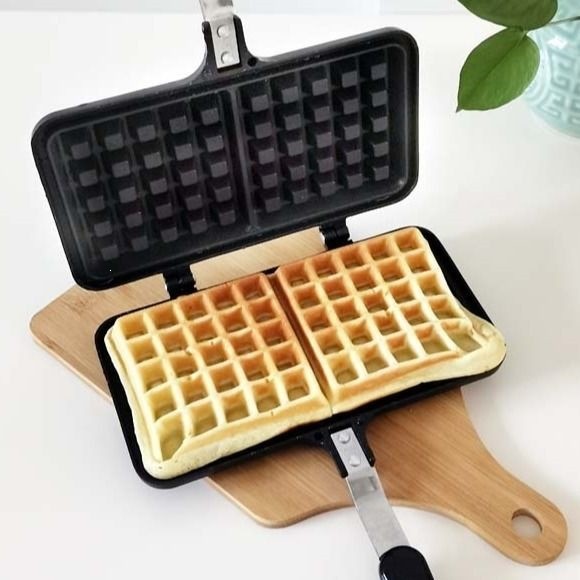 Gia Đình Gas Waffle Maker Bánh Nướng Chảo Nướng Bánh Quy Khuôn Nhà Bếp DIY Waffle Khuôn