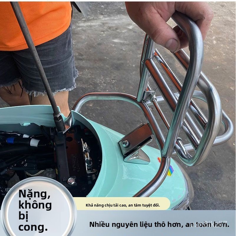 Giá đỡ lưng ba ga cho xe máy Kymco New Many 125, chống trượt, lắp nhanh, bền đẹp