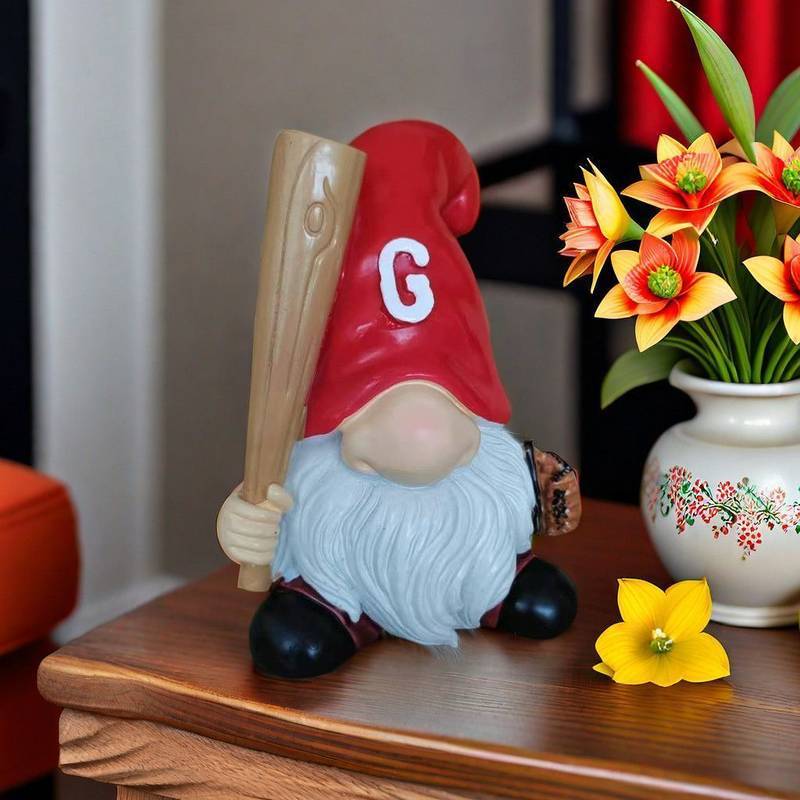 Creative Resin Decorations Big Nose Dwarf Dwarf Take Baseball Bat Statue Crafts Decoration JwDF