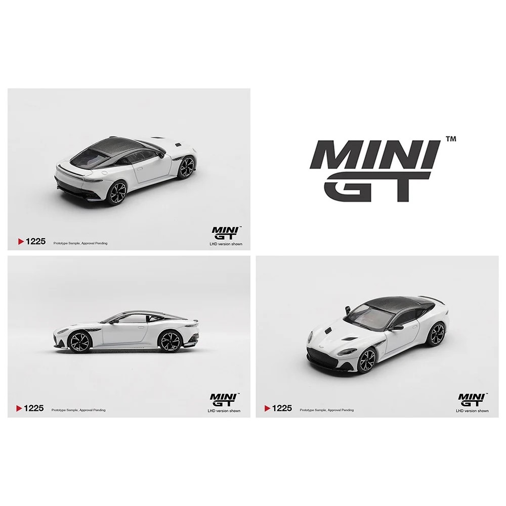 MINI GT No.1225 Aston Martin DBS Stratus White / Vỉ đóng gói MGT01225-BL