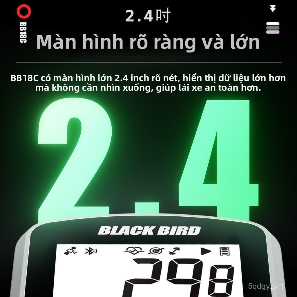 Đồng hồ GPS xe đạp Blackbird BB18C tốc độ quãng đường cadence