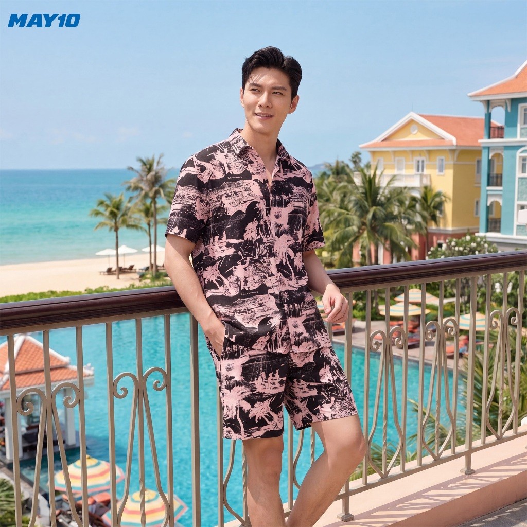 Bộ quần áo lanh nam May 10 mã 060126245ON 5