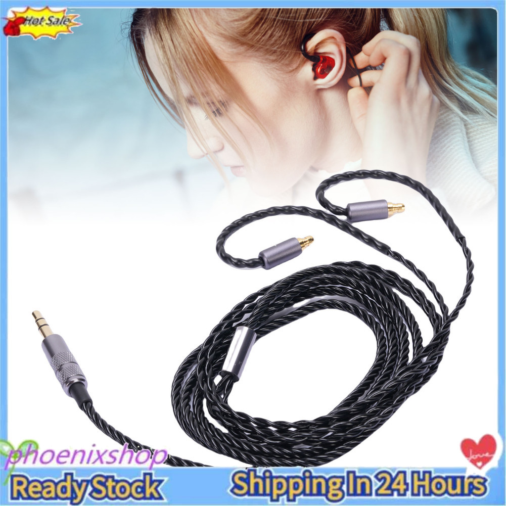 Phoenixshop Cáp nối dài tai nghe phoenixshop 3,5mm Âm thanh Hi Fi Aux Tương thích với Tai nghe IE100