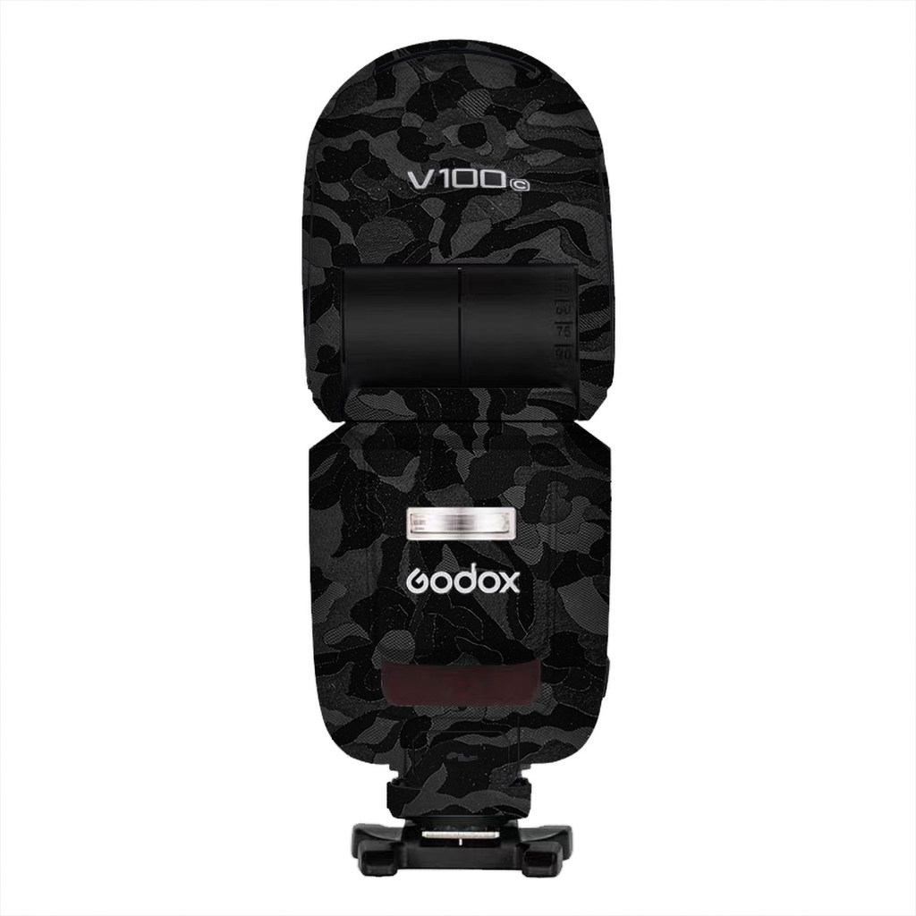 Đi Bộ Lừa Thích Hợp Cho Godox V100 Flash Màu Da Bảo Vệ Phim V100 Đổi Màu Miếng Dán Da