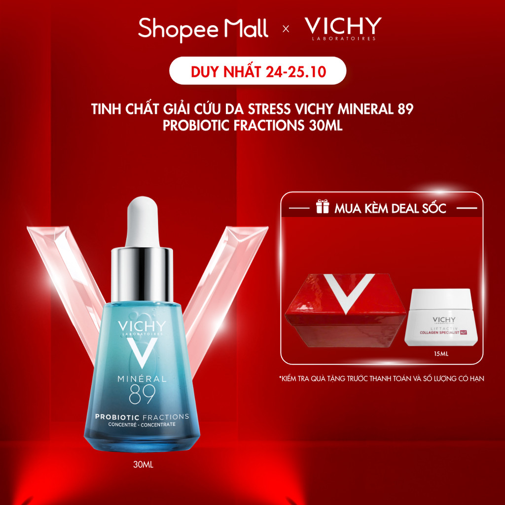 Tinh chất giải cứu làn da tức thì Vichy Mineral 89 Probiotic Fractions 30ml