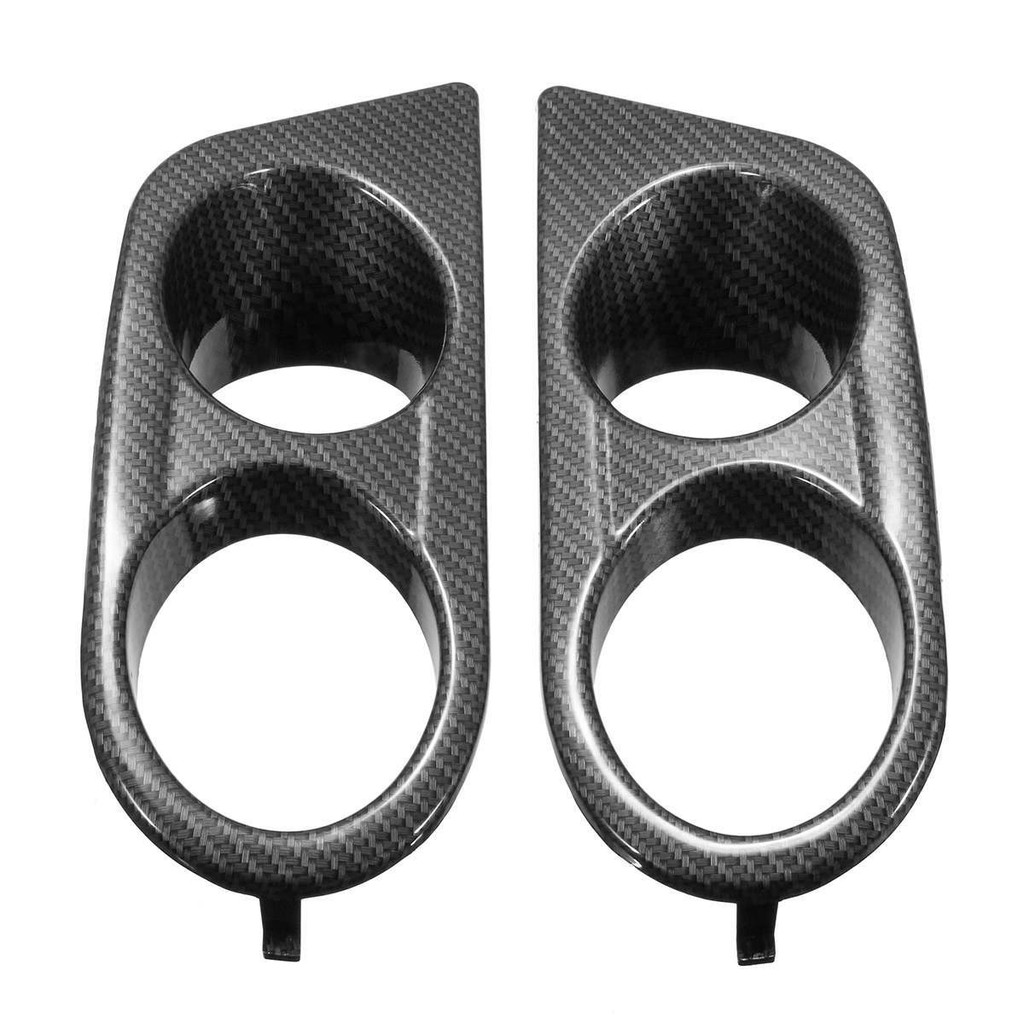 2x BÌA ĐÈN FOG CARBON CHO 2001-2006 BMW E46 3 SERIES COUPE M3 BUMPER