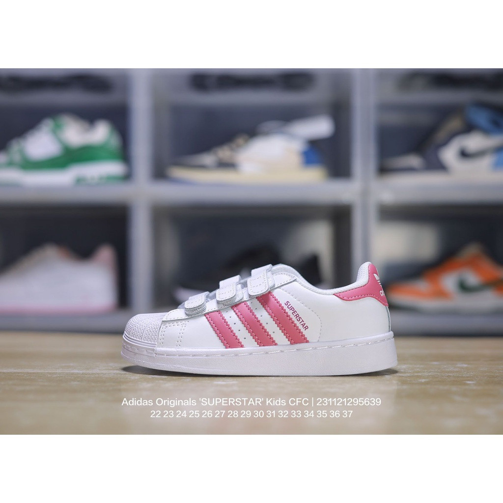 Fast Ships ad Superstar Giày Trẻ Em Cho Bé Trai Và Bé Gái Unisex Giày Chạy Bộ Trắng / Hồng