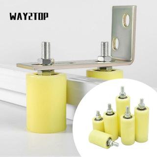 Con lăn dẫn hướng cổng trượt WAY2TOP, Hỗ trợ lắp ráp cổng mang đôi dày, Bánh xe dẫn hướng bằng nhựa Nylon bền