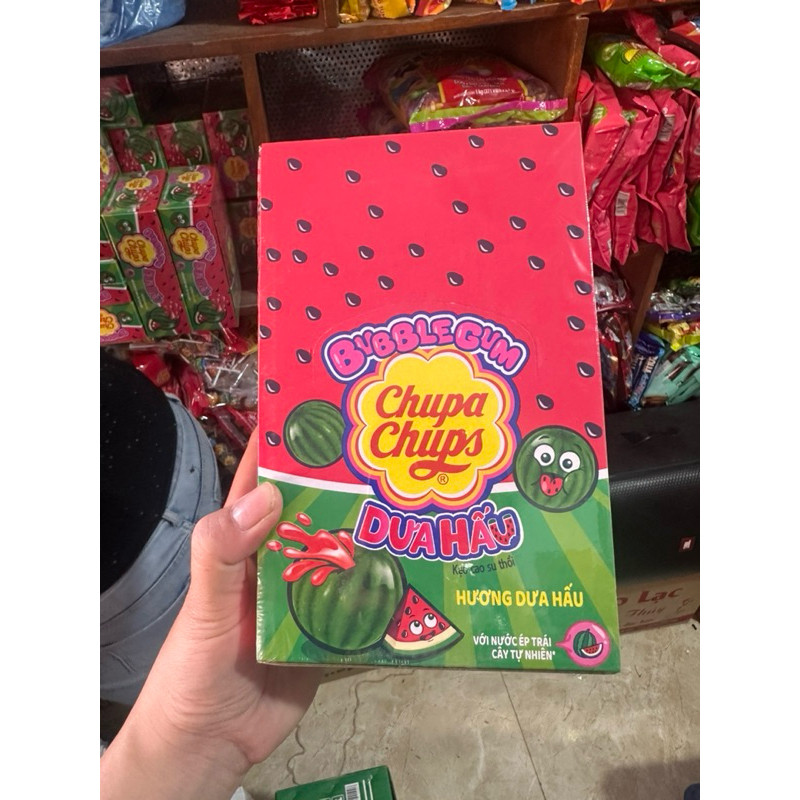 Kẹo Sing Gum có nhân siro dưa hấu Big Babol Bubble Gum ( Hộp 74 viên )
