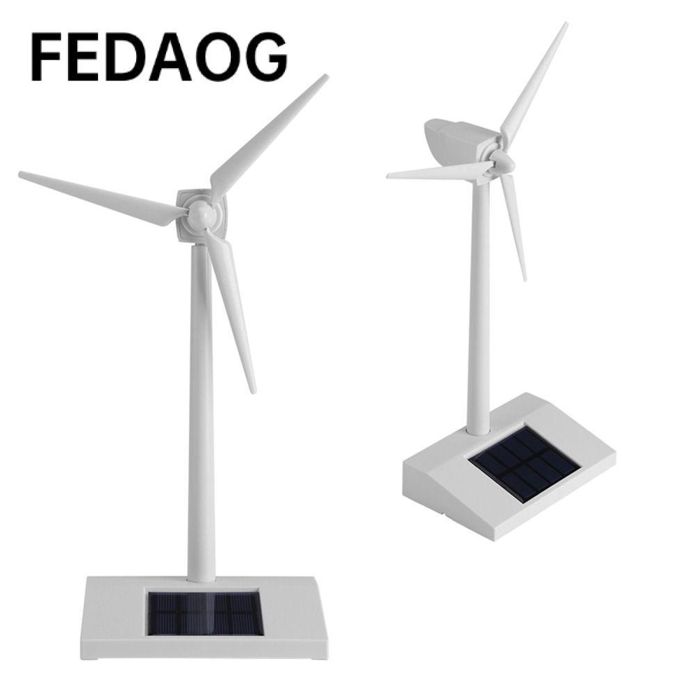 Mô hình cối xay gió FEDAOG​Cối xay gió chạy bằng trắng ABS, Education Mini 14x9x26cm ​Bộ khoa học DI