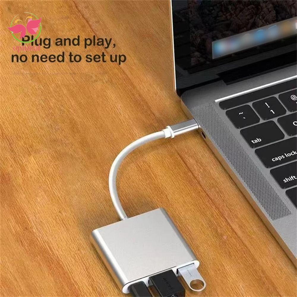 Bộ chuyển đổi tương thích OPTIMAL LIMIT TYPE-C sang HDMI, Bộ chuyển đổi cáp mở rộng TYPE C USB C HUB
