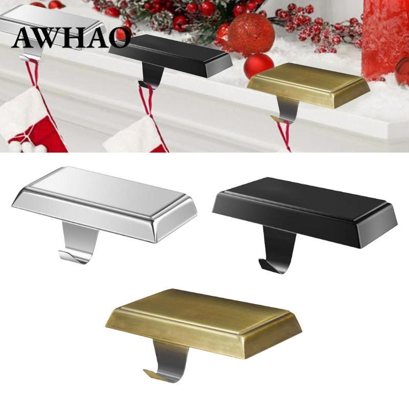 Giáng Sinh Stocking Holders Stocking Bases Mantel Stocking Holder Móc treo kim loại cho cầu thang Bà