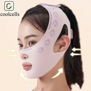 COOLCELLS Mặt nạ thắt lưng dây đeo mặt, Nâng lên độ đàn hồi Nâng mặt nạ hình bầu dục, Điêu khắc khuôn mặt Dây đeo giấc ngủ Điêu khắc có thể tái sử dụng Làm đẹp Mặt Dây đeo giảm béo Mặt V