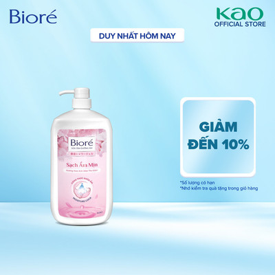 Sữa tắm Biore Dưỡng Ẩm Hương Hoa Anh Đào Thư Giãn 1kg
