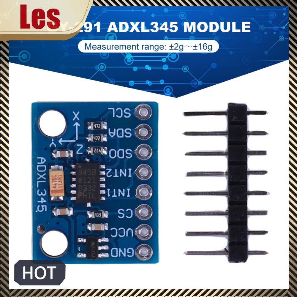 GY-291 ADXL345 Tăng tốc 3 trục kỹ thuật số của mô-đun nghiêng trọng lực IIC / SPI Truyền động ba trụ
