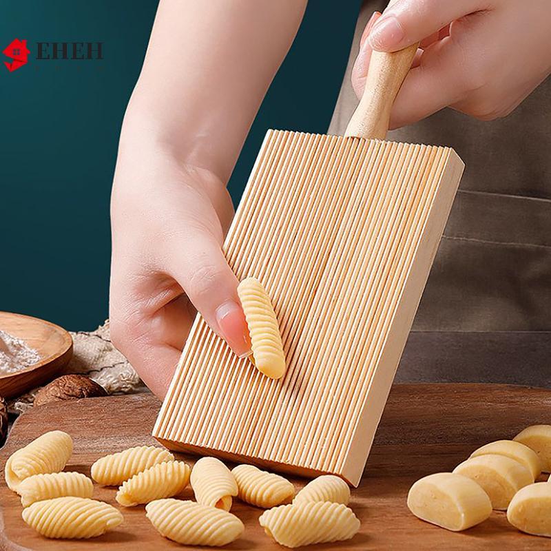 [EHEH] Bàn Bơ Gỗ Và Popsicles Gỗ Garganelli Board Gỗ Tự Nhiên Thiết Thực Pasta Gnocchi Macaroni Boar