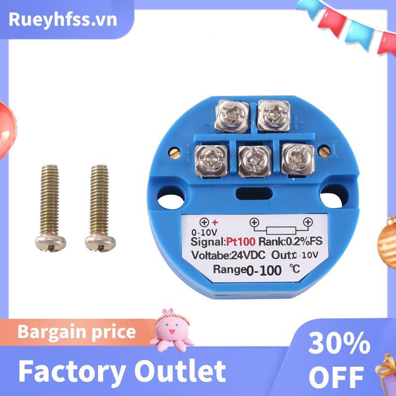 PT100 Loại sang 0-10V 0-100 độ RTD Đầu vào 0-10 một đầu ra DC24V Bộ phát nhiệt độ chịu nhiệt