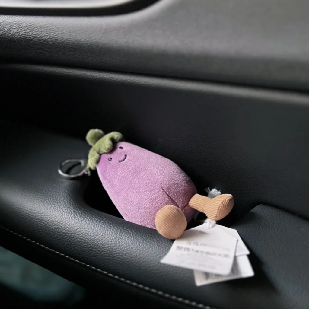 SDBB Funny and Stress-Relieving Eggplant Plush Toy, Eggplant Plush Pendant Doll, Birthday Gift for W