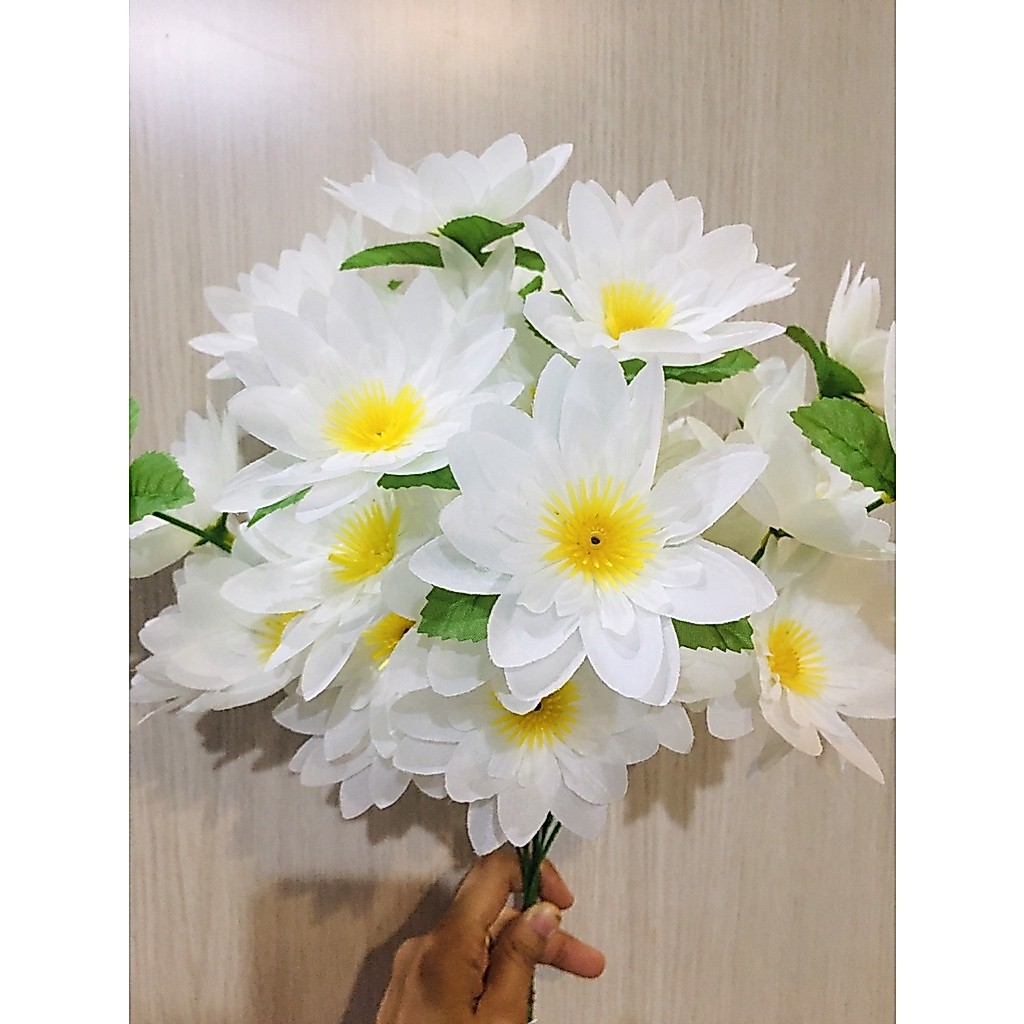 Bó Hoa Sen 1 5 (* 1 Bó Có 10 Bó Hoa *) Vải Trắng Phong Lan
