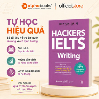 Sách > HACKERS IELTS: Writing (Tái bản mới nhất - Dòng sách ngoại ngữ GAMMA)